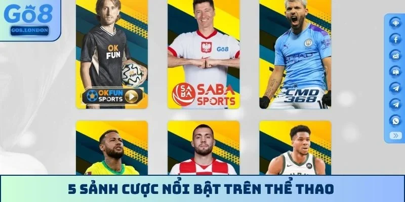 5 sảnh cược nổi bật trên thể thao 
