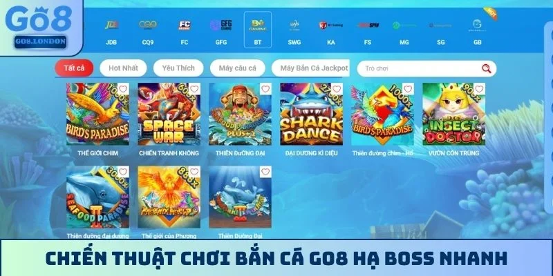 Chiến thuật chơi bắn cá GO8 hạ Boss nhanh