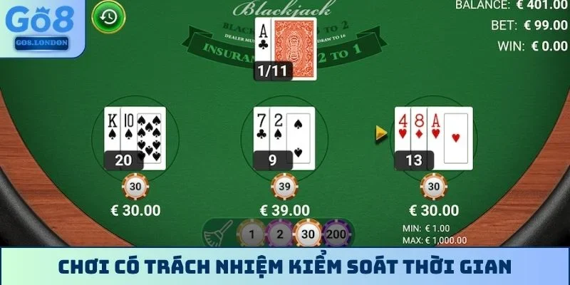 Chơi có trách nhiệm kiểm soát thời gian, tài chính